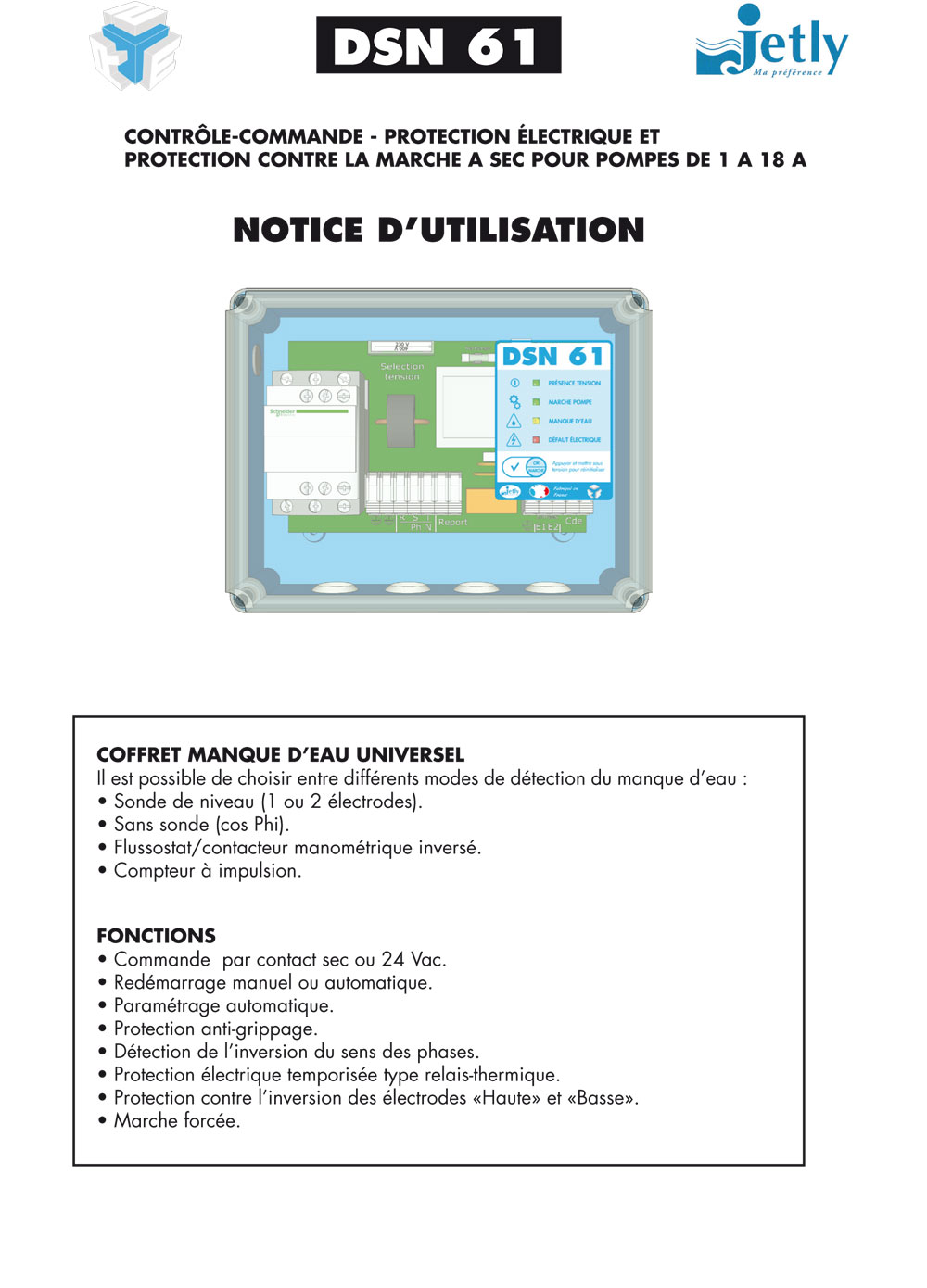 DSN 61, protection contre la marche  sec