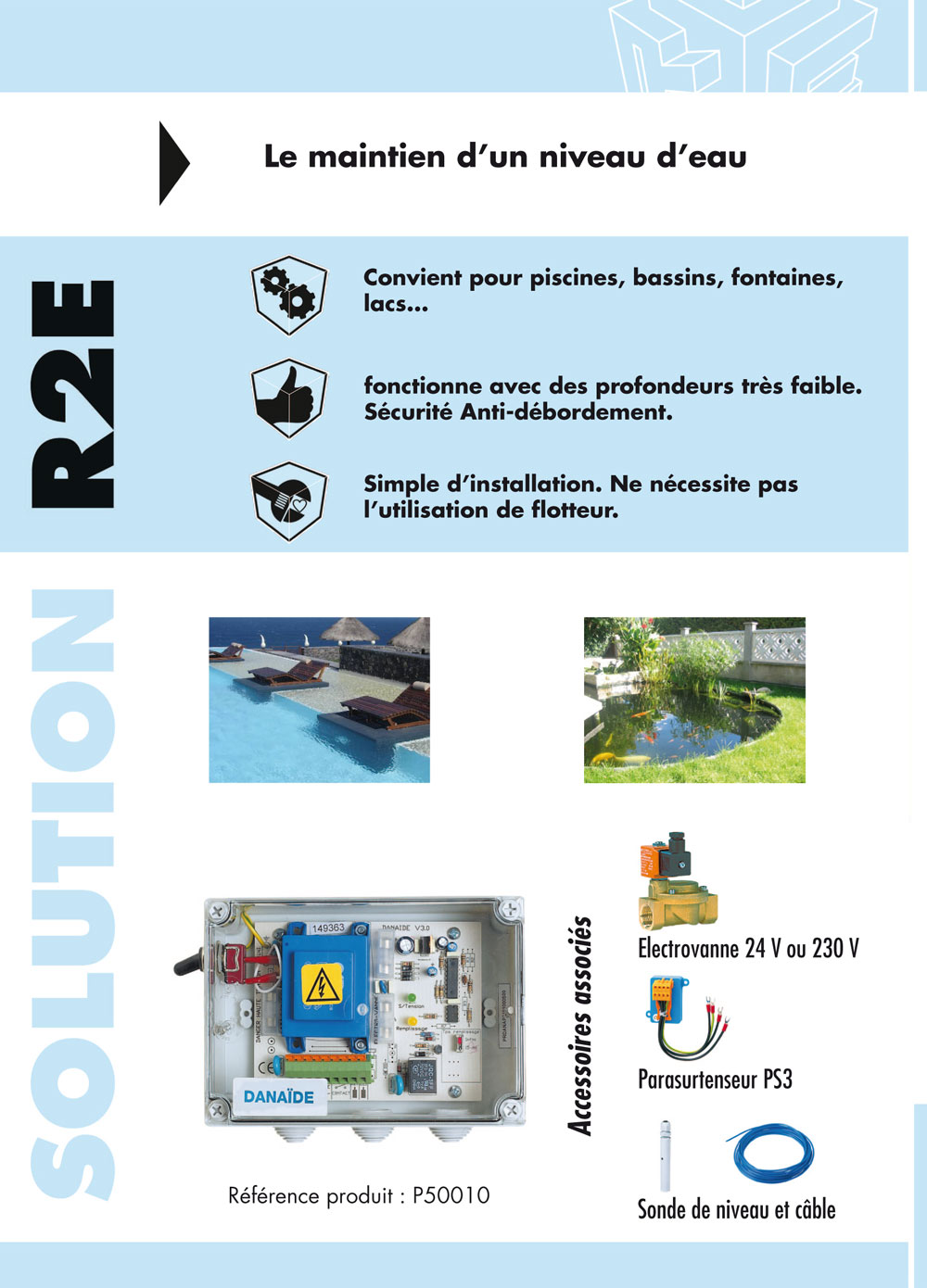 Brochure DANADE, coffret protection pompes