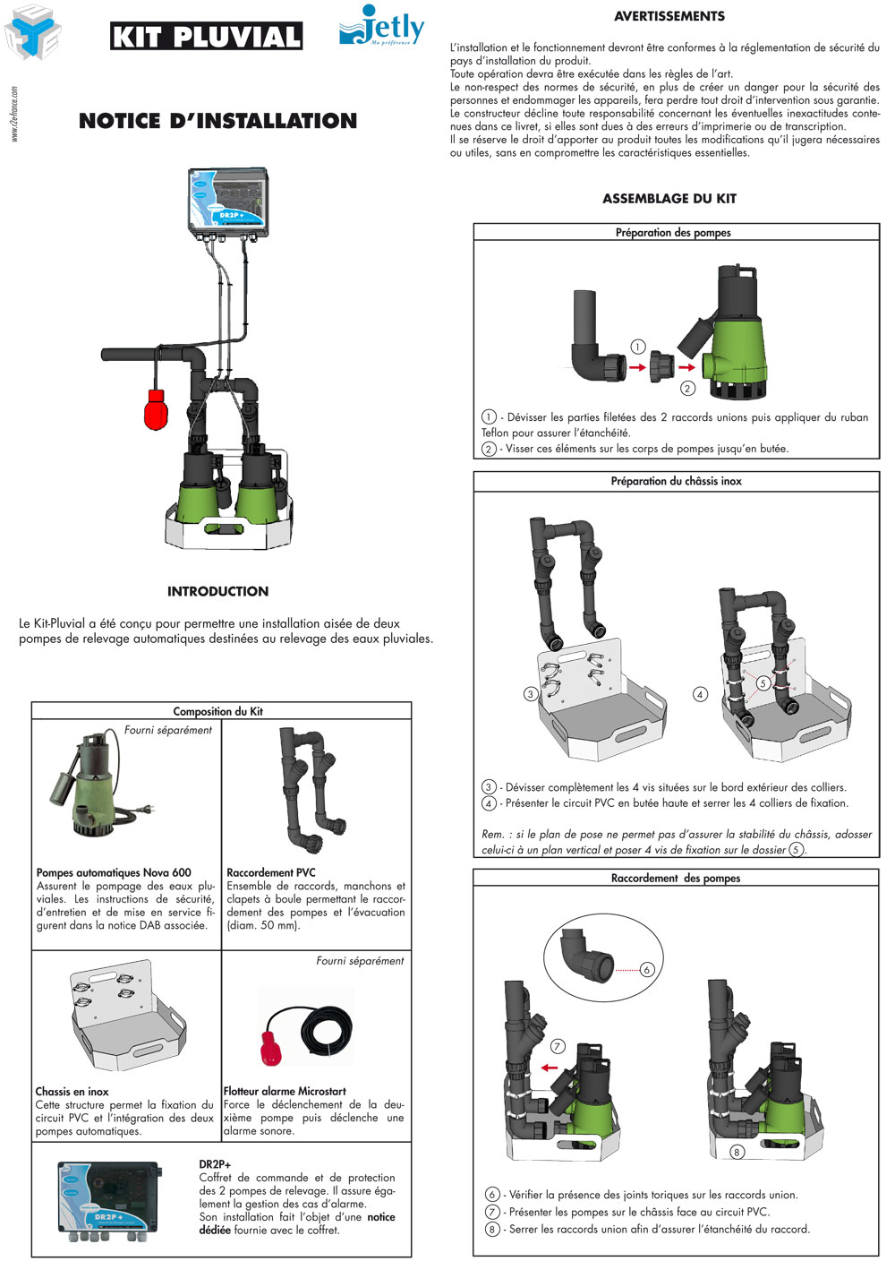 Notice technique du Kit Pluvial, R2E