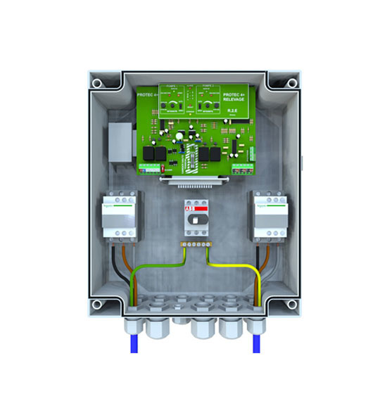 Coffret Pour Station De Relevage 2 Pompes PROTEC4 